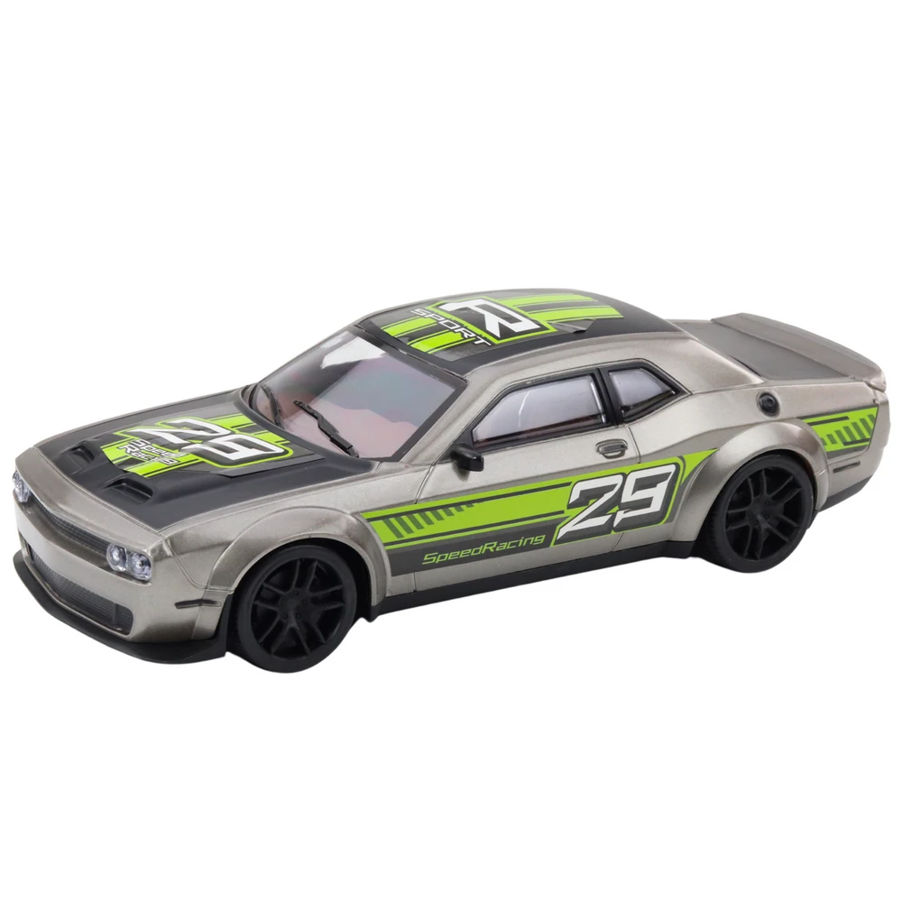 Sportinis automobilis, 28 cm, sidabrinis/žalias