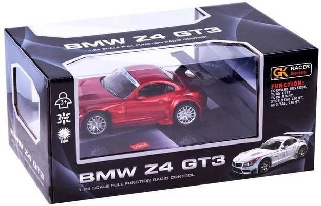 Sportinis automobilis BMW Z4 su nuotolinio valdymo pultu, raudonas