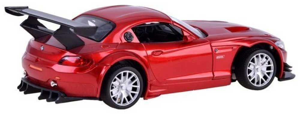 Sportinis automobilis BMW Z4 su nuotolinio valdymo pultu, raudonas