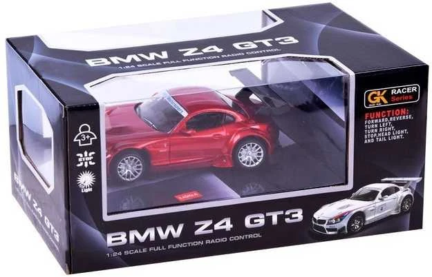 Sportinis automobilis BMW Z4 su nuotolinio valdymo pultu, raudonas