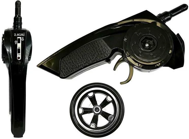 Sportinis automobilis su nuotolinio valdymo pultu, geltonas