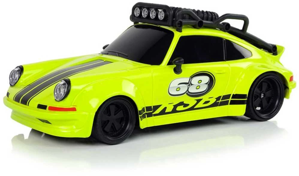 Sportinis automobilis su nuotolinio valdymo pultu, 1:18, žalias