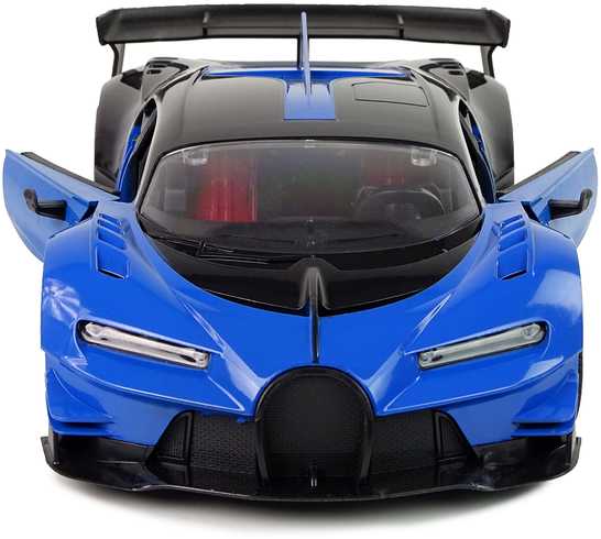Sportinis automobilis su nuotolinio valdymo pultu, mėlynas