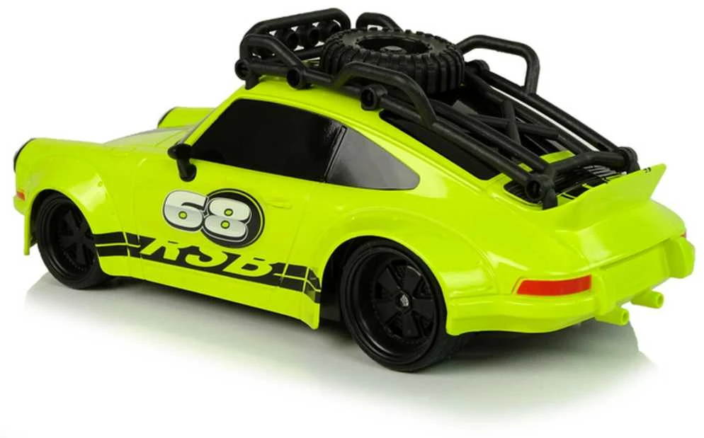 Sportinis automobilis su nuotolinio valdymo pultu, 1:18, žalias