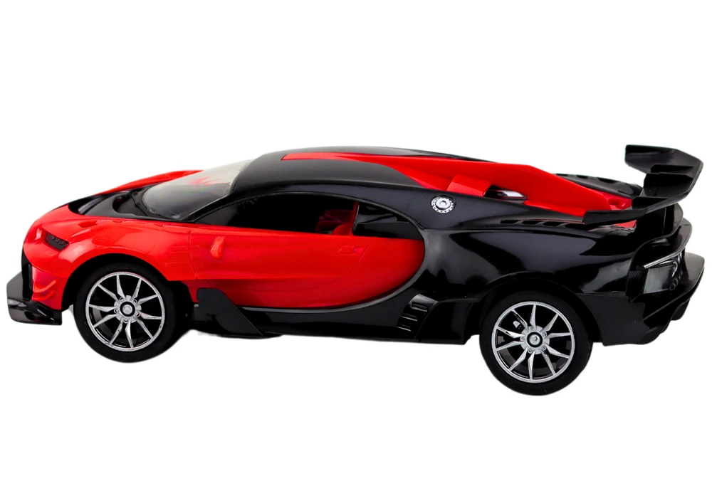 Sportinis automobilis su nuotolinio valdymo pultu, raudonas