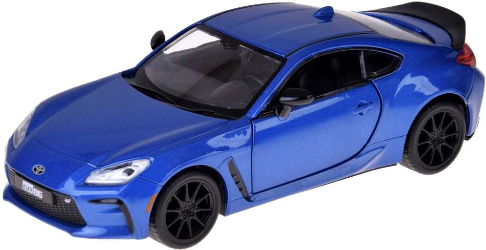 Sportinis automobilis Toyota GR86 su garso ir šviesos efektais, mėlynas