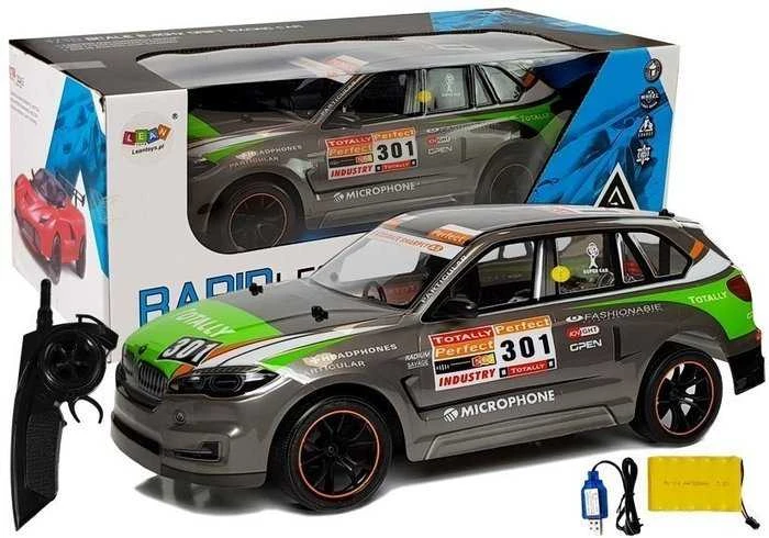 Sportinis automobilis valdomas nuotoliniu būdu Rapid Legend, pilkas