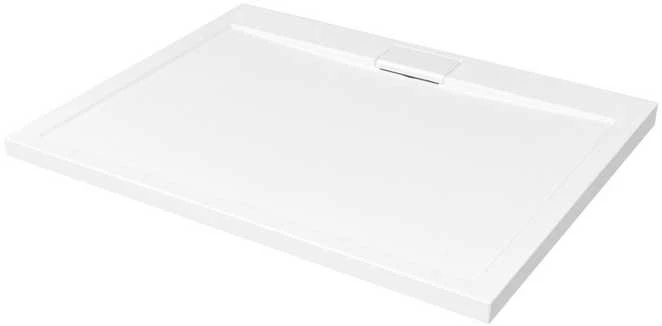 Stačiakampis dušo padėklas Besco Axim UltraSlim, 100 x 80 x 4,5 cm