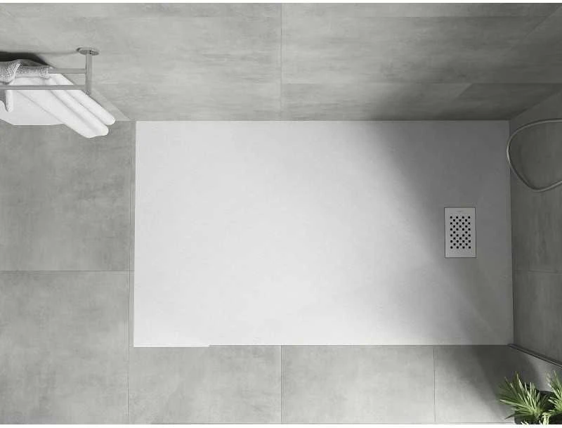 Stačiakampis dušo padėklas Mexen Hugo SMC, 160 x 70 cm, Baltas+Baltas