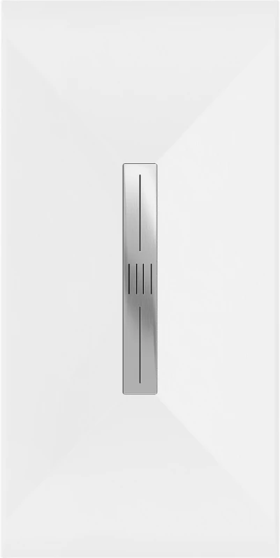 Stačiakampis dušo padėklas Mexen Toro SMC, 150 x 90 cm, Baltas+Inox