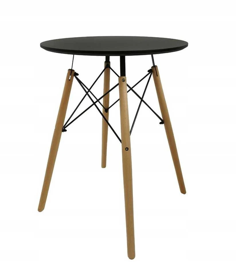 Stalas Carol, ø60x75 cm, juodas