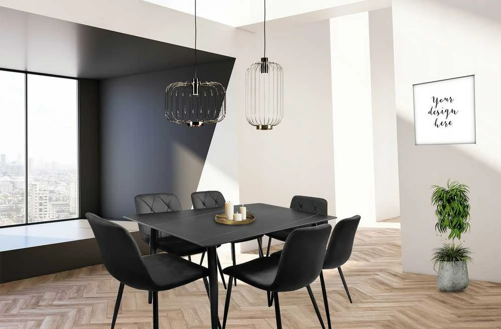 Stalas Markinia Gold, 140x80x75 cm