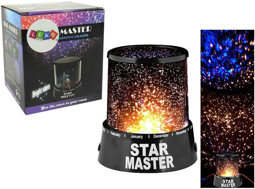 Star Master vaikiškas šviestuvas - žvaigždžių projektorius