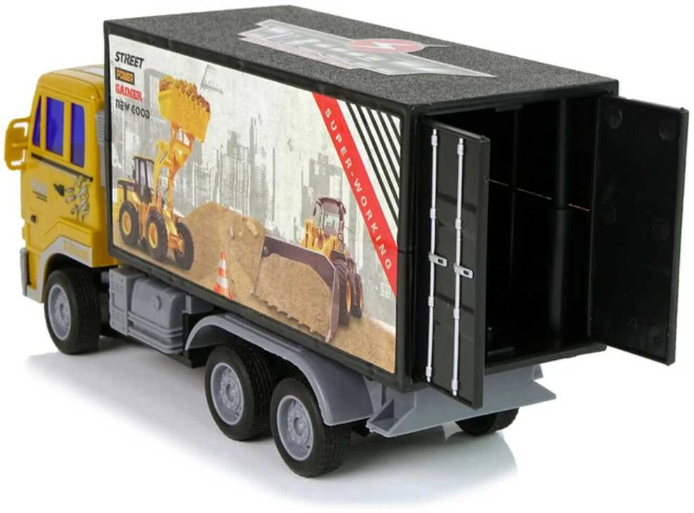 Statybinis sunkvežimis su nuotoliniu valdymu, 1:24, geltonas