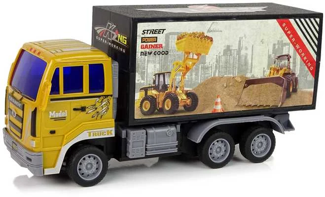 Statybinis sunkvežimis su nuotoliniu valdymu, 1:24, geltonas
