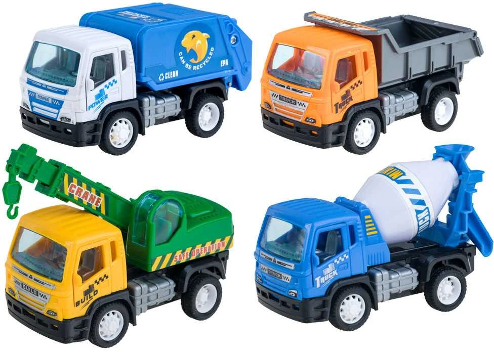 Statybinių transporto priemonių rinkinys, 4 vnt.