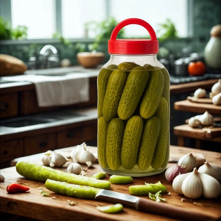 Stiklinis indas su dangteliu, 3 l (1 vnt.)