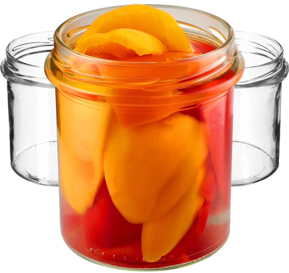 Stiklinis stiklainis su dangteliu, 350 ml