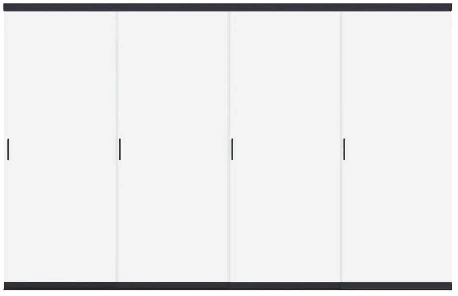 Stumdoma stiklinė sienelė pavėsinėms Pergola ELEGANCE/DELUXE/FUSION 4 m, Anthracite