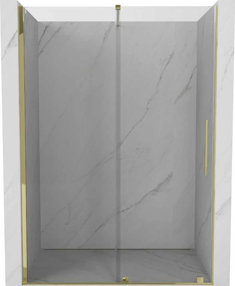 Stumdomos dušo durys Mexen Velar, Gold, 100 cm