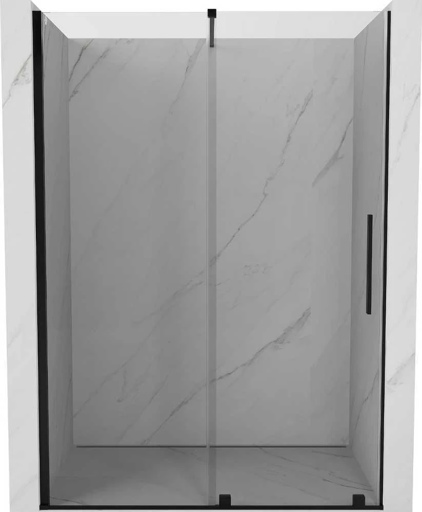Stumdomos dušo durys Mexen Velar, Juodas, 150 cm