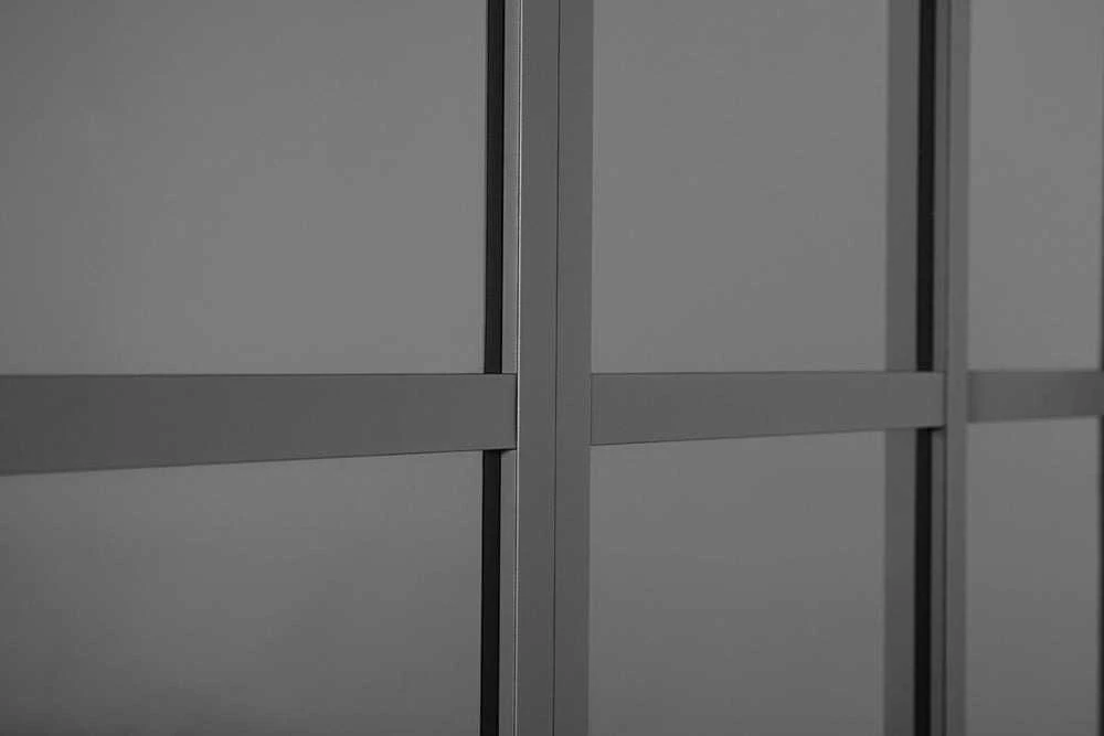 Stumdomos polikarbonatinės durys pavėsinei Pergola PREMIUM 4m, Anthracite