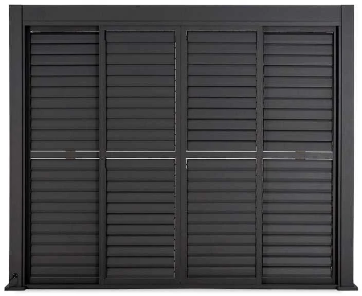 Stumdomos žaliuzinės durys pavėsinei Pergola PREMIUM 3m, Anthracite