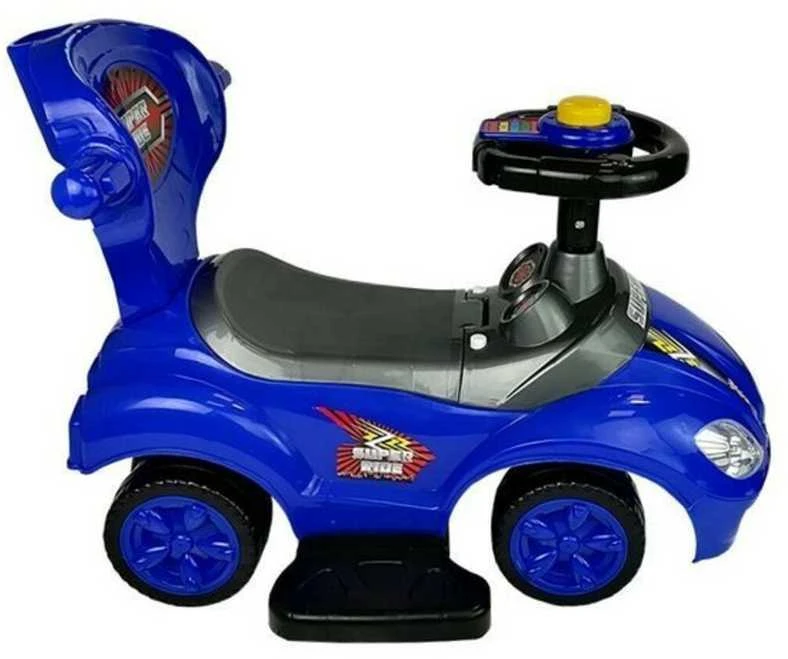 Stumiamas automobilis Mega Car 3in1, mėlynas