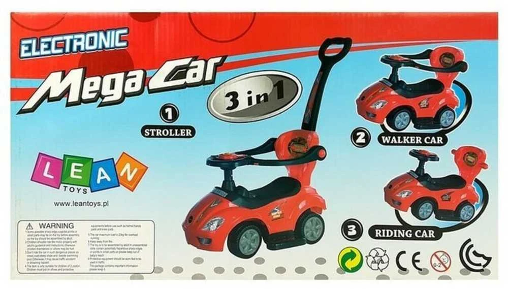 Stumiamas automobilis Mega Car 3in1, mėlynas