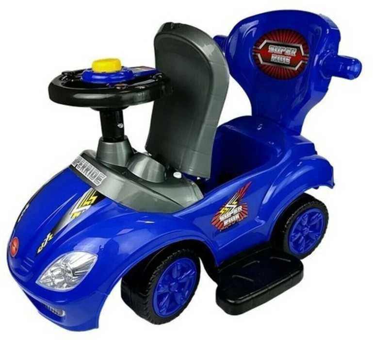Stumiamas automobilis Mega Car 3in1, mėlynas