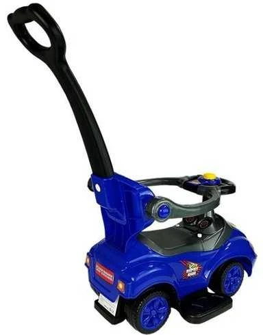 Stumiamas automobilis Mega Car 3in1, mėlynas