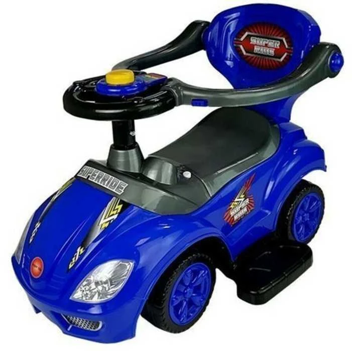 Stumiamas automobilis Mega Car 3in1, mėlynas