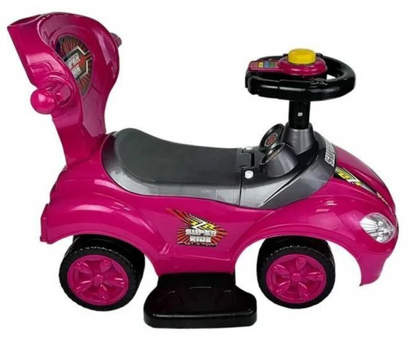 Stumiamas automobilis Mega Car 3in1, rožinis
