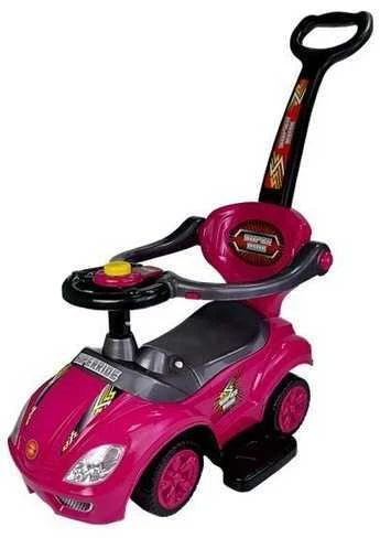 Stumiamas automobilis Mega Car 3in1, rožinis