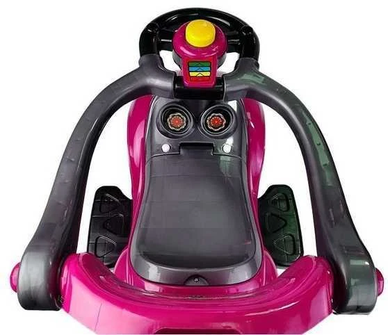 Stumiamas automobilis Mega Car 3in1, rožinis