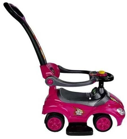 Stumiamas automobilis Mega Car 3in1, rožinis