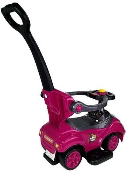 Stumiamas automobilis Mega Car 3in1, rožinis