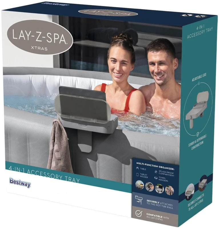 Bestway 4in1 Lentyna Visiems Lay-Z-Spa Laikymo Stalo Kabliukui Laikyti 60337