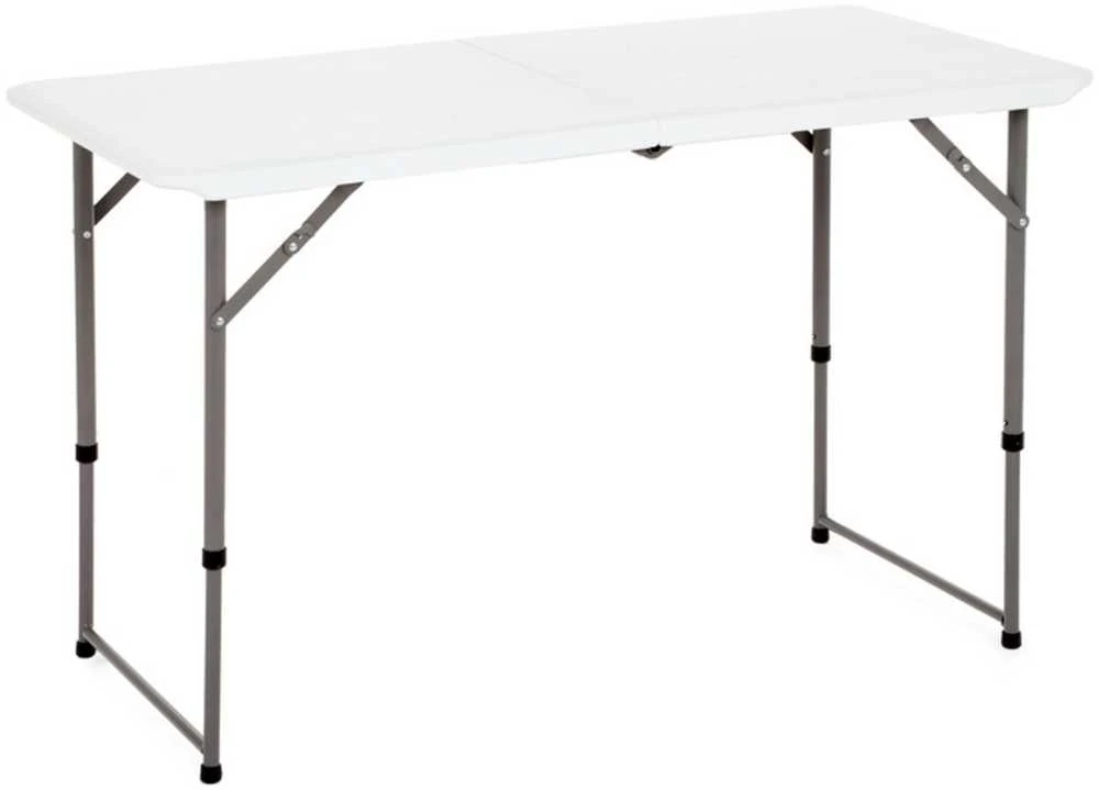 Sulankstomas lauko stalas Catering, 122 cm, reguliuojamo aukščio