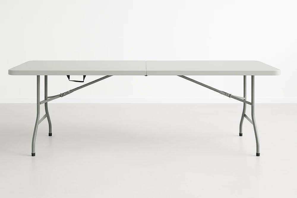 Sulankstomas lauko stalas Party, 240x76x74 cm, baltas