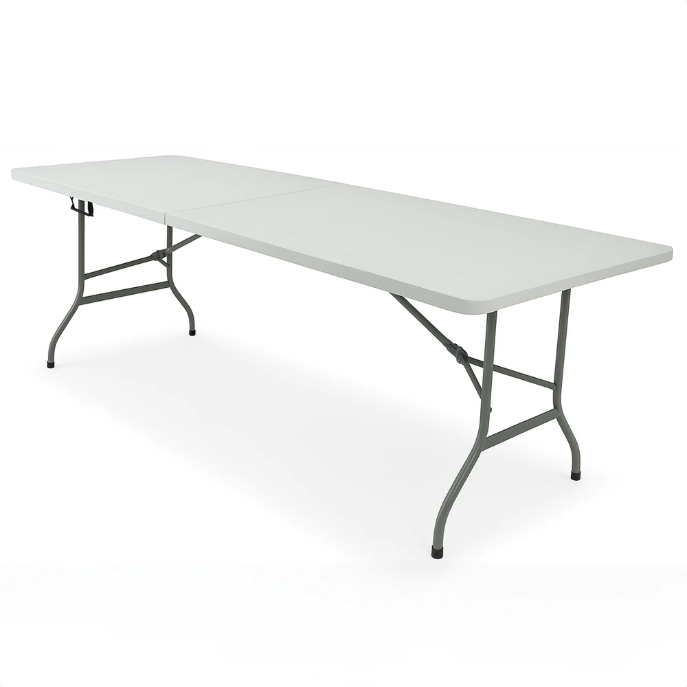 Sulankstomas lauko stalas Party, 240x76x74 cm, baltas