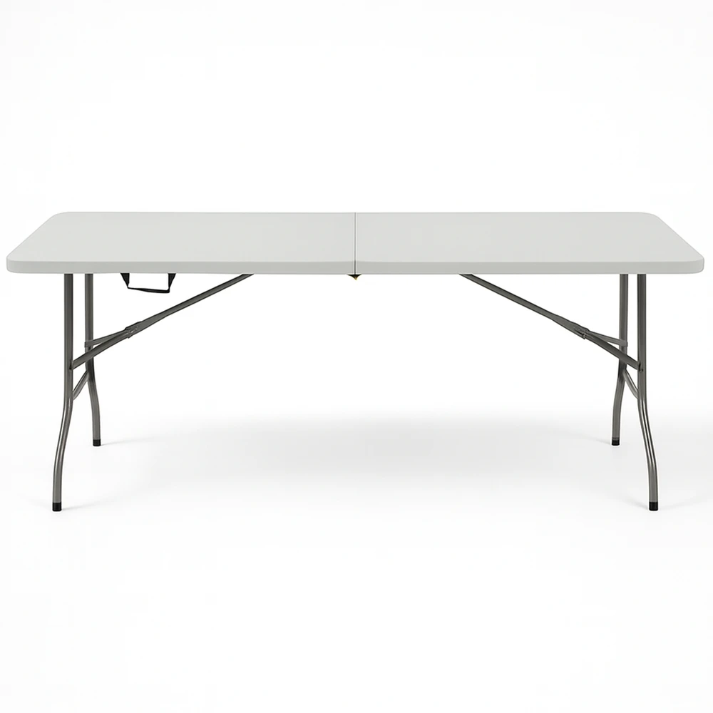 Sulankstomas lauko stalas Party, 240x76x74 cm, baltas