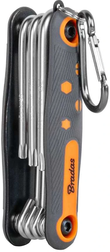 Sulankstomas šešiakampių raktų rinkinys TORX 9 - 40 mm Bradas, 8 vnt., short