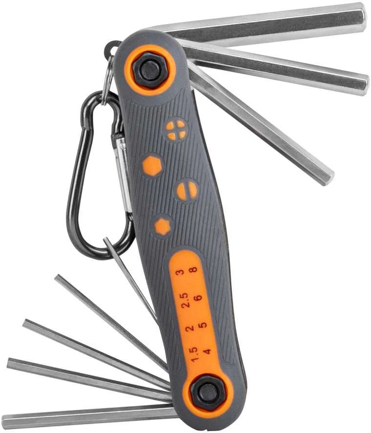 Sulankstomas šešiakampių raktų rinkinys HEX 1,5-8 mm Bradas, 8 vnt., short