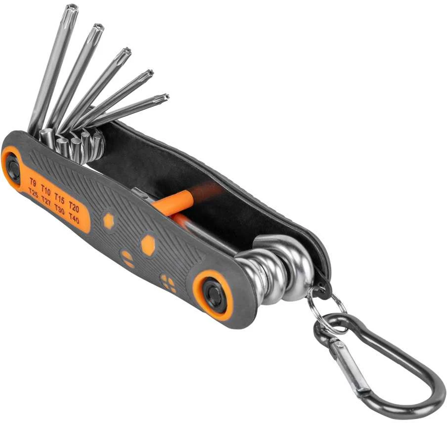 Sulankstomas šešiakampių raktų rinkinys TORX 9 - 40 mm Bradas, 8 vnt., short