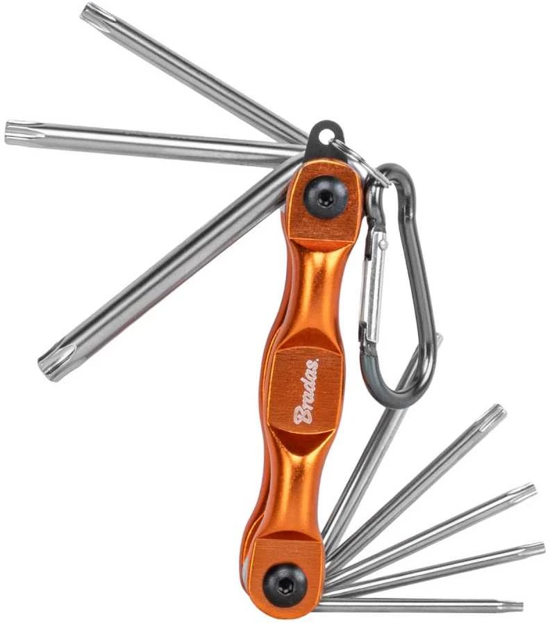 Sulankstomas šešiakampių raktų rinkinys TORX 9 - 40 mm Bradas, 8 vnt., short