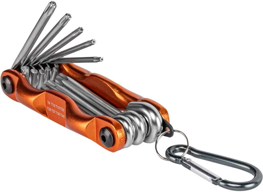 Sulankstomas šešiakampių raktų rinkinys TORX 9 - 40 mm Bradas, 8 vnt., short