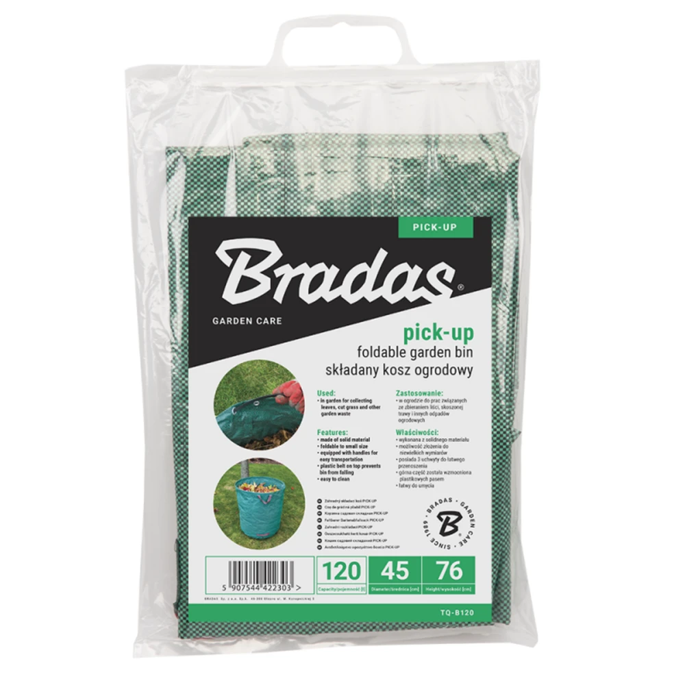 Sulankstomas sodo maišas Bradas PICK-UP, 120 L