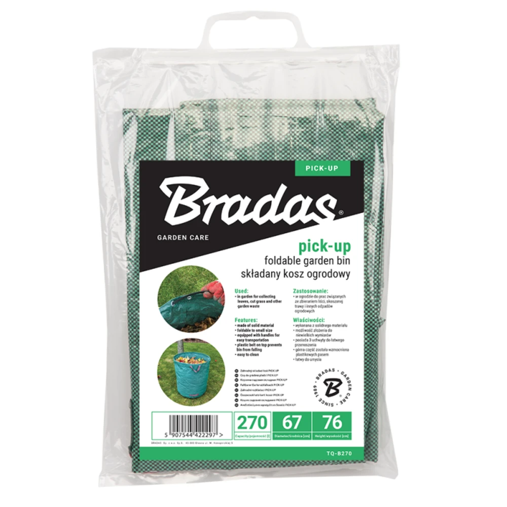 Sulankstomas sodo maišas Bradas PICK-UP, 270 L