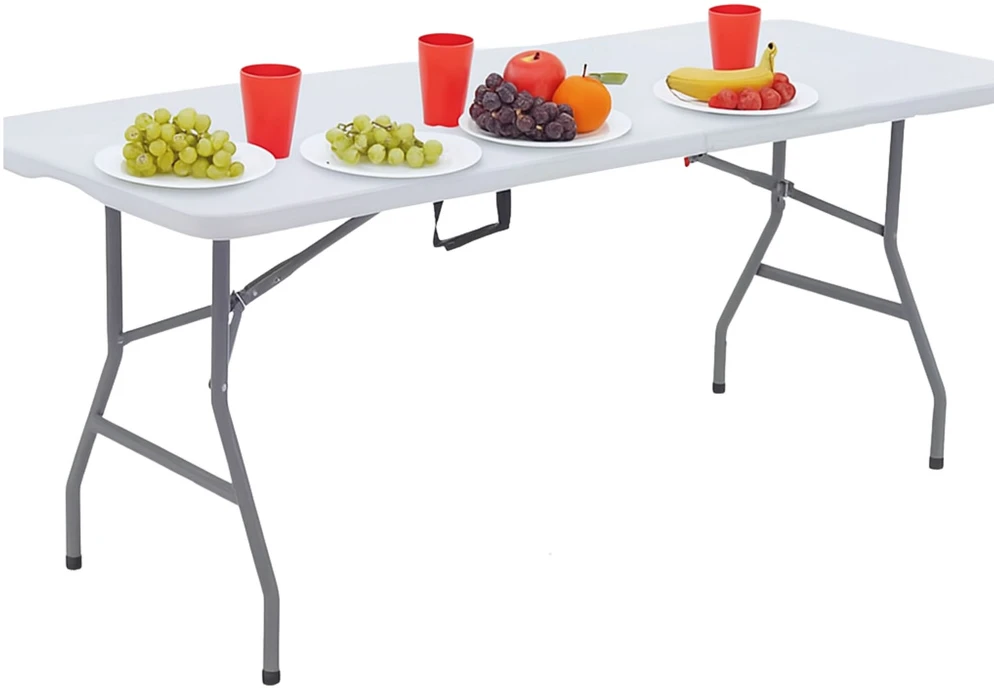 Sulankstomas stalas, 180 x 74 cm, baltas